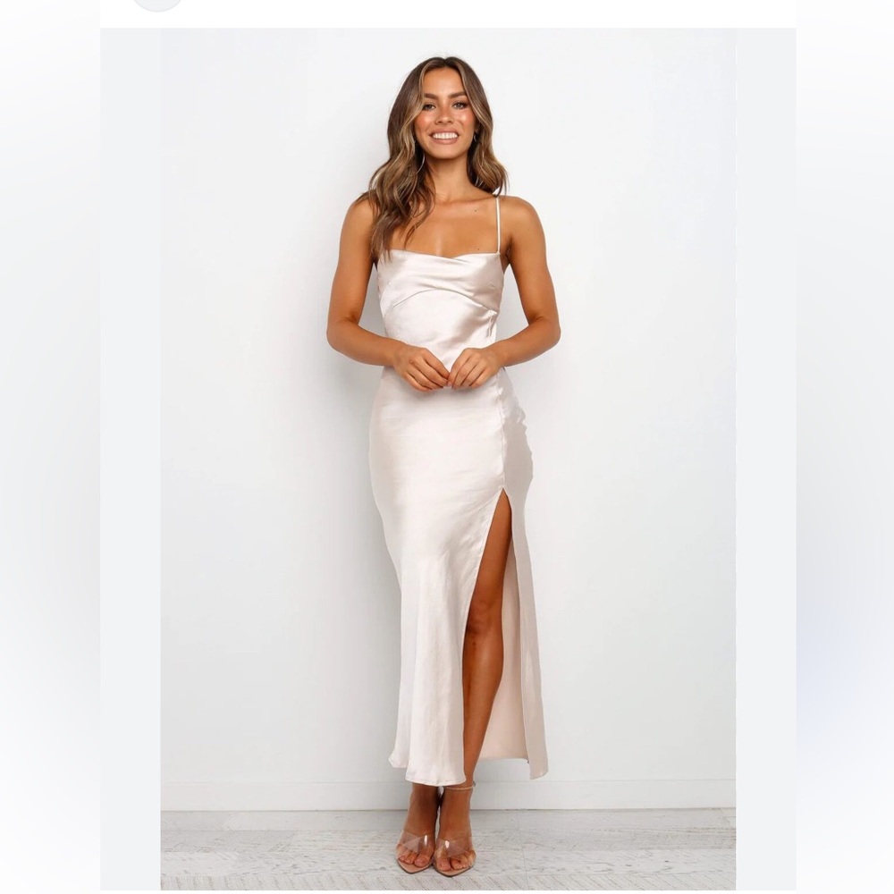 Petal & Pup cheya champagne Dress